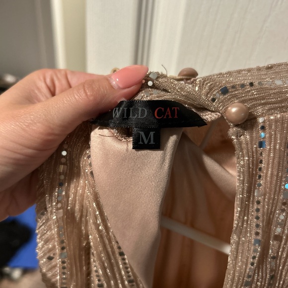 Elegant Sequin Long Sleeve Dress - Picture 4 of 6